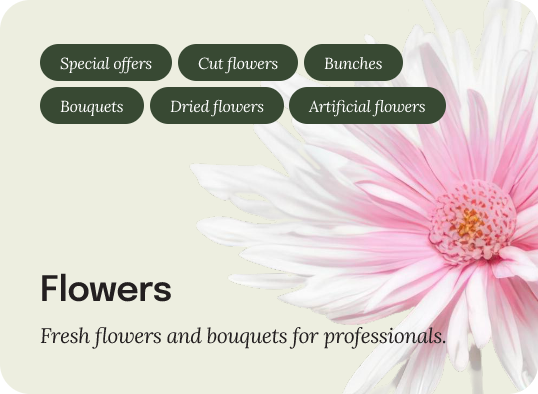 Flowers overview tile